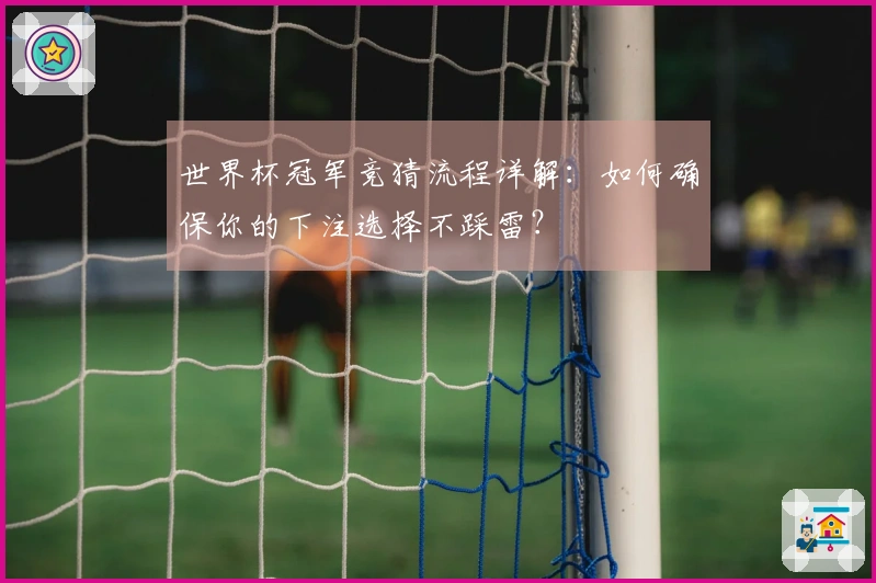 世界杯冠军竞猜流程详解：如何确保你的下注选择不踩雷？